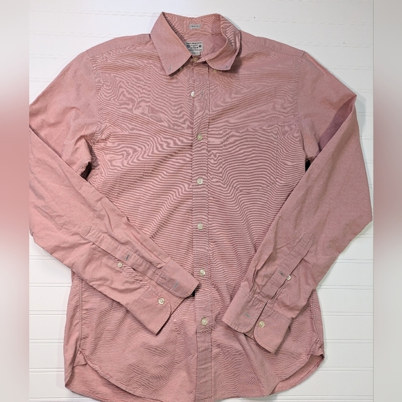 J. Crew Light Red Slim Fit Cotton Button Down Shirt - Picture 1 of 6